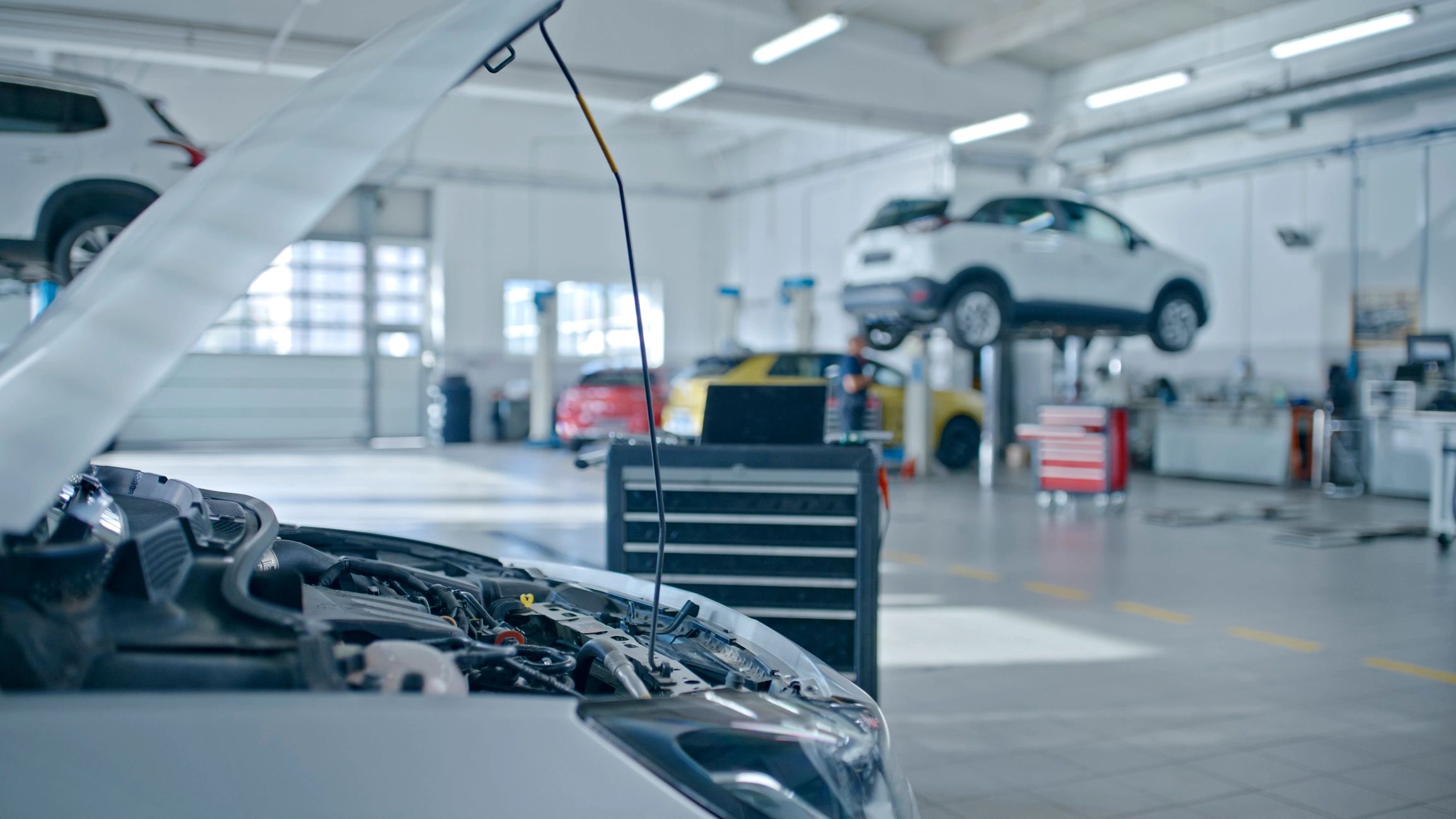 Japanese car service garage modern