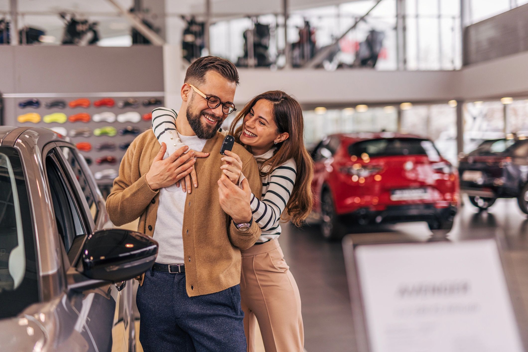 happy car owner customer